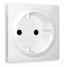 Накладка для розетки с заземлением и со шторками Ambrella Volt Quant AP1270