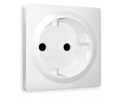 Накладка для розетки с заземлением и со шторками Ambrella Volt Quant AP1270