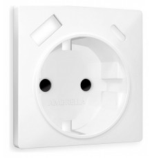 Накладка для розетки с заземлением и со шторками и 2хUSB type A и C Ambrella Volt Quant AP1300