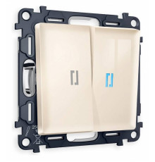 Выключатель двухклавишный с подсветкой без рамки Ambrella Volt Quant MA304020