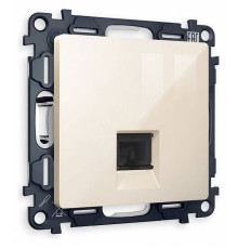 Розетка Ethernet RJ-45 и со шторками, без рамки Ambrella Volt Quant MA312010