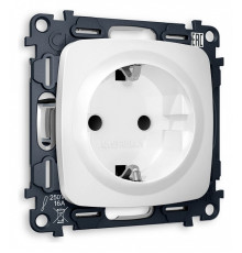Розетка с заземлением и со шторкой, без рамки Ambrella Volt Quant MO127010