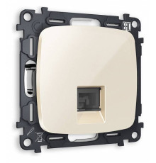 Розетка Ethernet RJ-45 и со шторками, без рамки Ambrella Volt Quant MO312010