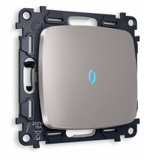 Выключатель одноклавишный с подсветкой без рамки Ambrella Volt Quant MO502020