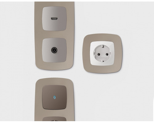 Рамка на 1 пост Ambrella Volt Ecta OF140361