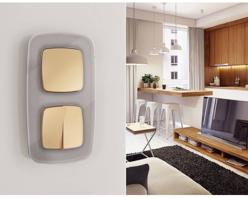 Клавиши для выключателя двухклавишного Ambrella Volt Quant OP6030