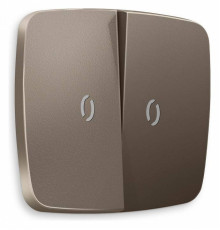 Клавиши для выключателя двухклавишного c подсветкой Ambrella Volt Quant OP6340