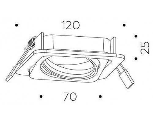 Встраиваемый светильник Ambrella Light C C7658