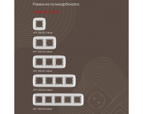 ТВ-розетка без рамки Arte Milano am-205 205.42-1.silver