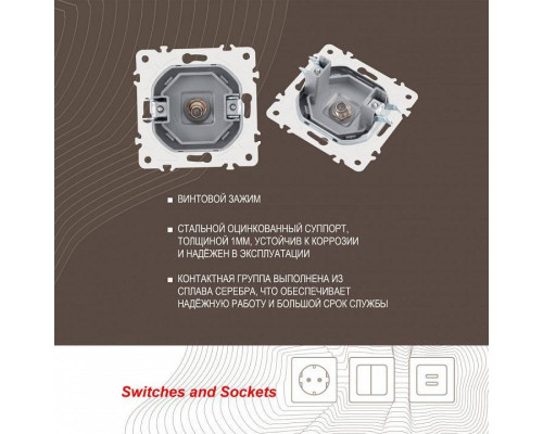 ТВ-розетка без рамки Arte Milano am-205 205.42-1.silver