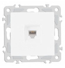 Розетка телефонная RJ-11 без рамки Arte Milano am-206 206.51-1.white