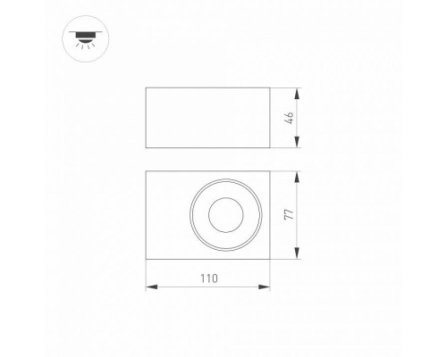 Накладной светильник Arlight PLURIO-R100-12W Day4000 12 Вт 4000 К белый 030258