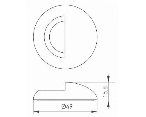 Рамка на 1 пост Arlight Deck 035757