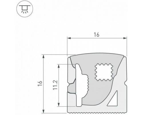 Профиль накладной гибкий Arlight  040271(1)