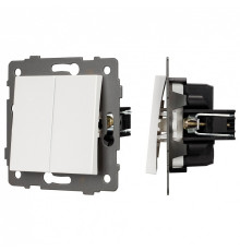 Выключатель проходной двухклавишный без рамки Arlight SWT 049892