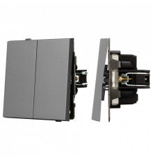 Выключатель двухклавишный без рамки Arlight SWT 054060