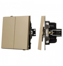 Выключатель двухклавишный без рамки Arlight SWT 054545