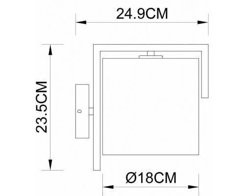 Бра Arte Lamp Aperol A5031AP-1PB