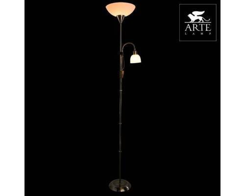 Торшер с подсветкой Arte Lamp Duetto A9569PN-2AB