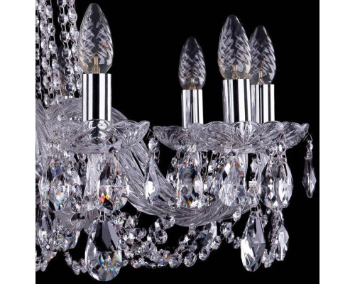 Подвесная люстра Bohemia Ivele Crystal 1402 1402/10/240/Ni