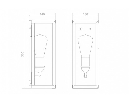 Накладной светильник Covali WL-38004