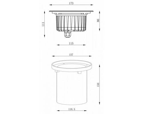 Встраиваемый в дорогу светильник Deko-Light Bodeneinbauleuchte 730289