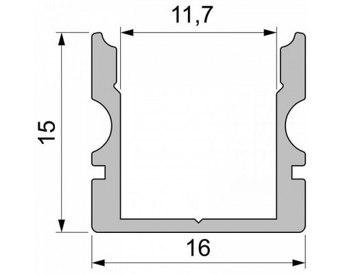 Профиль накладной Deko-Light AU-02-10 970129