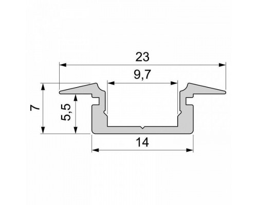 Профиль встраиваемый Deko-Light ET-01-08 975005