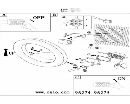 Светильник на штанге Eglo ПРОМО Emollio 96274