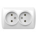 Розетка двойная без заземления Elbi Eleсtriс Alsu 7 504-010200-908