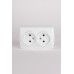 Розетка двойная без заземления Elbi Eleсtriс Alsu 7 504-010200-908