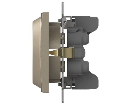 Розетка двойная с заземлением, без рамки Elbi Eleсtriс Zena Vega 609-012500-907