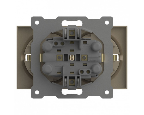 Розетка двойная с заземлением, без рамки Elbi Eleсtriс Zena Vega 609-012500-907