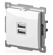 Розетка 2хUSB type A без рамки Elbi Eleсtriс Zena Vega 609-015600-143