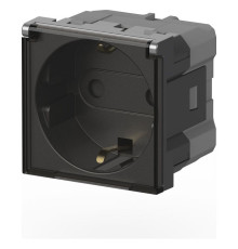 Розетка с заземлением с крышкой, без рамки Elbi Eleсtriс Moda Vox 611-041032-218