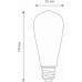 Лампа светодиодная Elektrostandard ST64 F E27 6Вт 3300K a048279