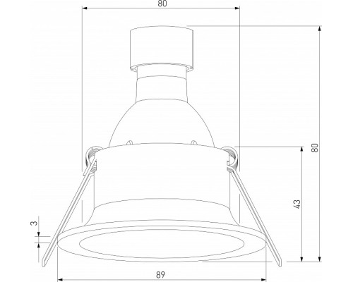 Встраиваемый светильник Elektrostandard Andi a067713