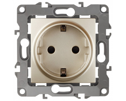 Розетка с заземлением, без рамки Эра Эра 12 12-2001-04