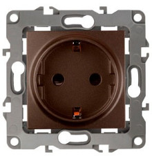 Розетка с заземлением, без рамки Эра Эра 12 12-2001-13