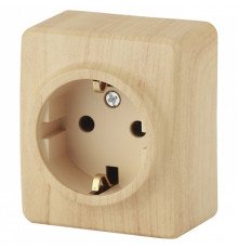 Накладка для розетки с заземлением и со шторками Эра Эра Эксперт 11-2204-11