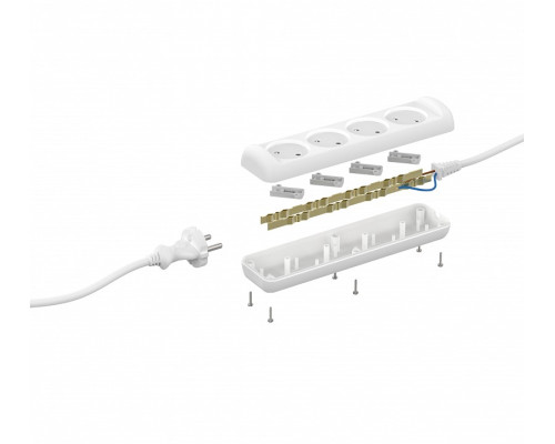 Удлинитель Эра  U-4-3m-2x1