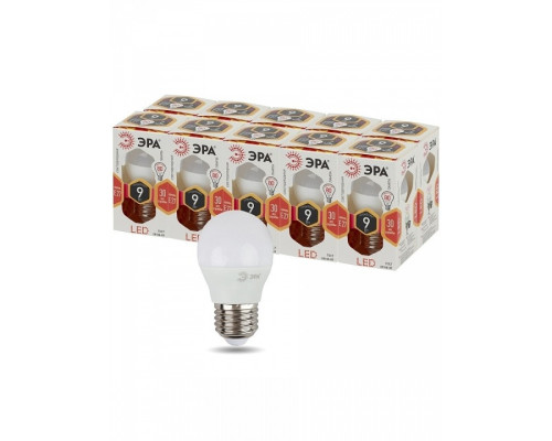 Лампа светодиодная Эра Стандарт LED P45-9W-827-E27