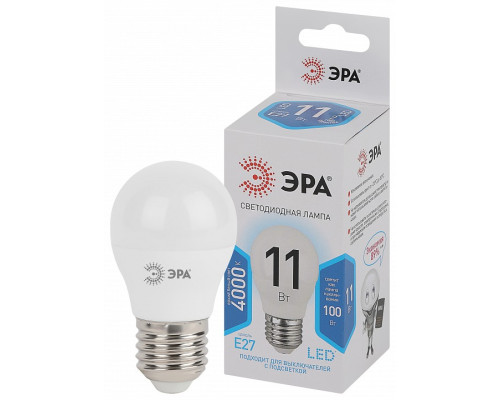 Лампа светодиодная Эра Стандарт LED P45-11W-840-E27
