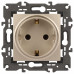 Розетка с заземлением, без рамки Эра Эра Elegance 14-2101-04