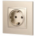 Розетка с заземлением, без рамки Эра Эра Elegance 14-2101-04