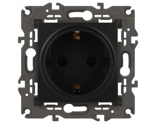 Розетка с заземлением, без рамки Эра Эра Elegance 14-2101-05