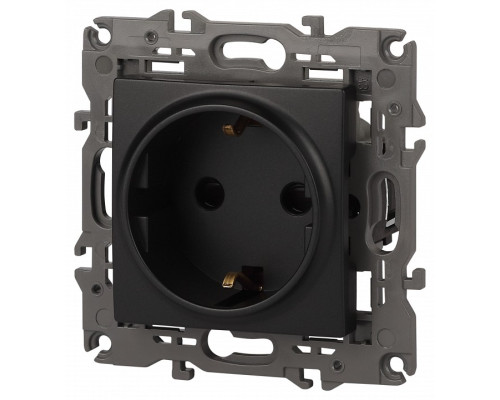 Розетка с заземлением, без рамки Эра Эра Elegance 14-2101-05