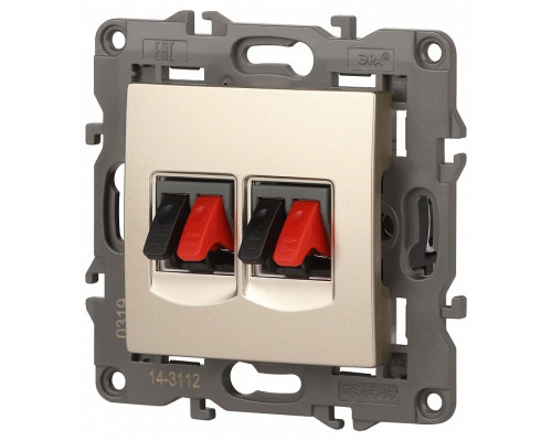 Розетка акустическая без рамки Эра Эра Elegance 14-3112-04