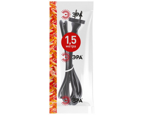 Сетевой провод Эра  UX-2x0,75-1,5m-B