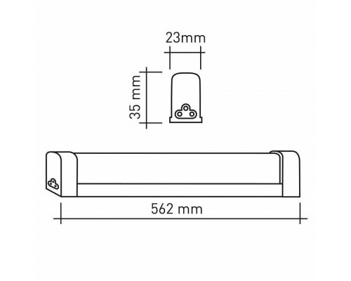 Накладной светильник Эра  LLED-04-0-40K-008